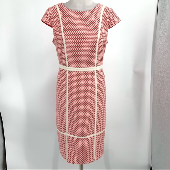 Adrianna Papell Coral Jacquard Sheath Dress - Picture 3 of 14